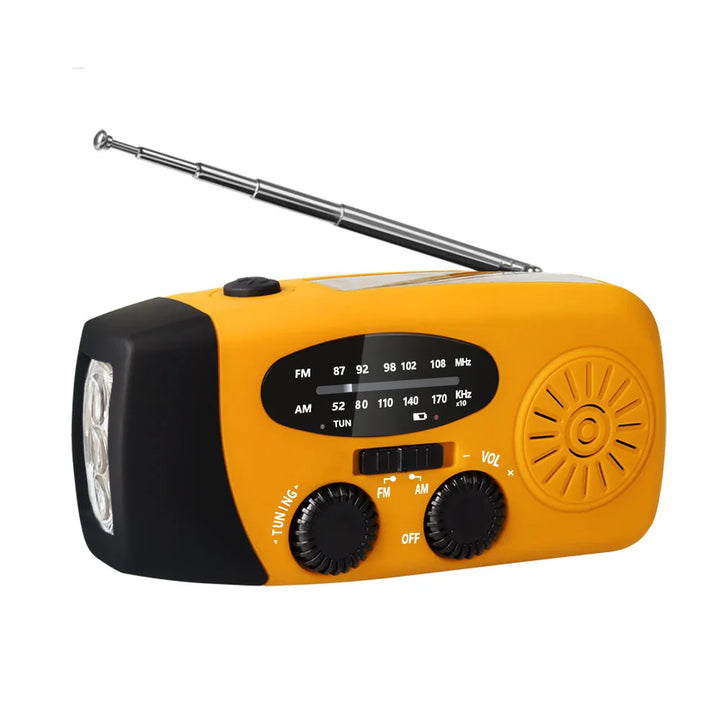 Buy Multifunctional Emergency Radio – Charging Function with LED Flashlight and Hand Generator for Mobile Phones – Best Emergency Radio | Bowlift
