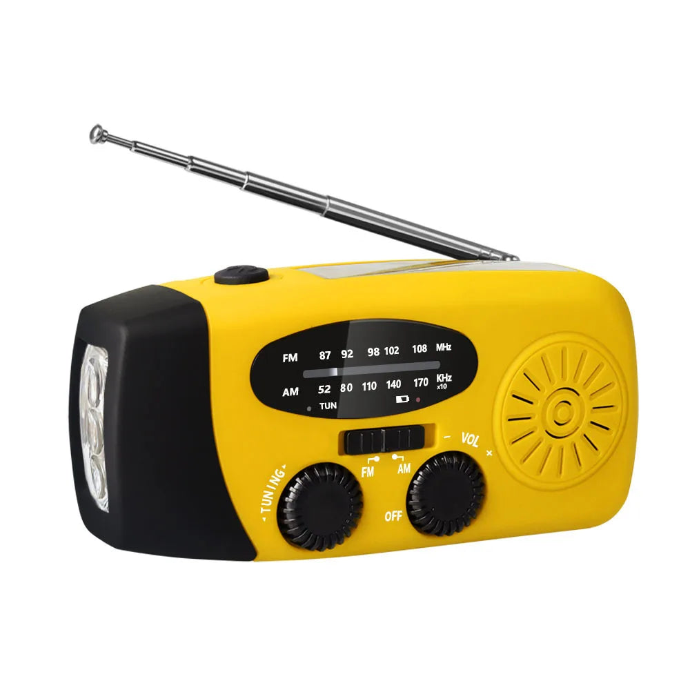 Buy Multifunctional Emergency Radio – Charging Function with LED Flashlight and Hand Generator for Mobile Phones – Best Emergency Radio | Bowlift