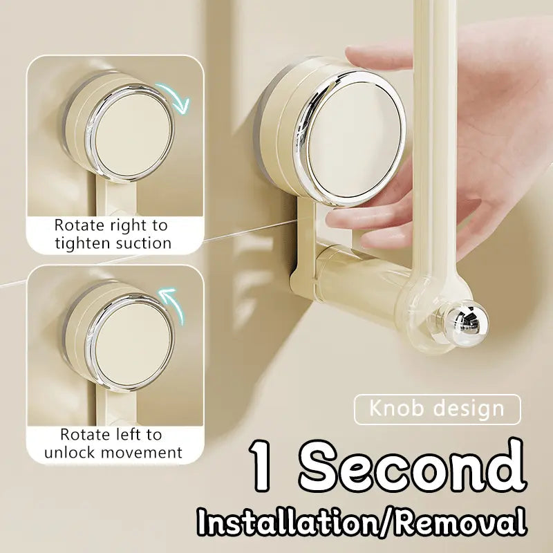 BowLift | Multifunctional Hanging Rod with Suction Cup – Redatable Design
