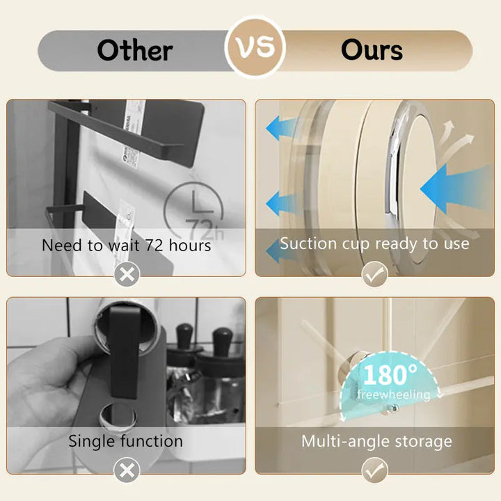 BowLift | Multifunctional Hanging Rod with Suction Cup – Redatable Design