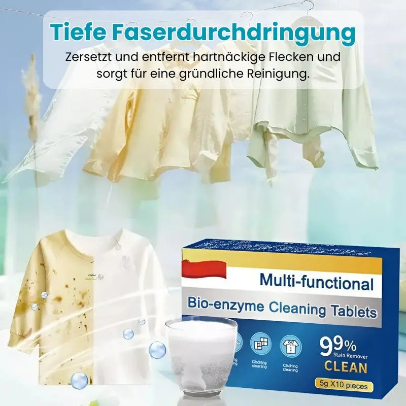 BowLift | Deep Cleaning Tabs with Bio-Enzyme – For Clothing, Shoes & More