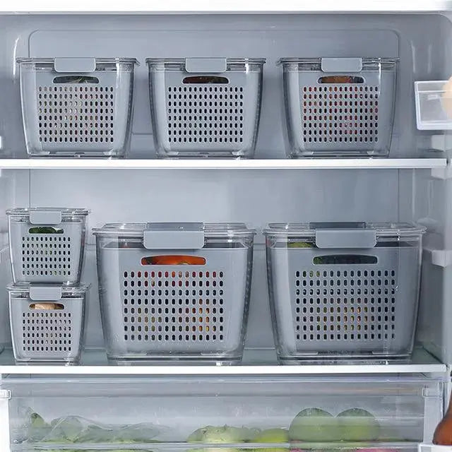 BowLift | Multifunctional Refrigerator Storage Box with Foldable Dividers
