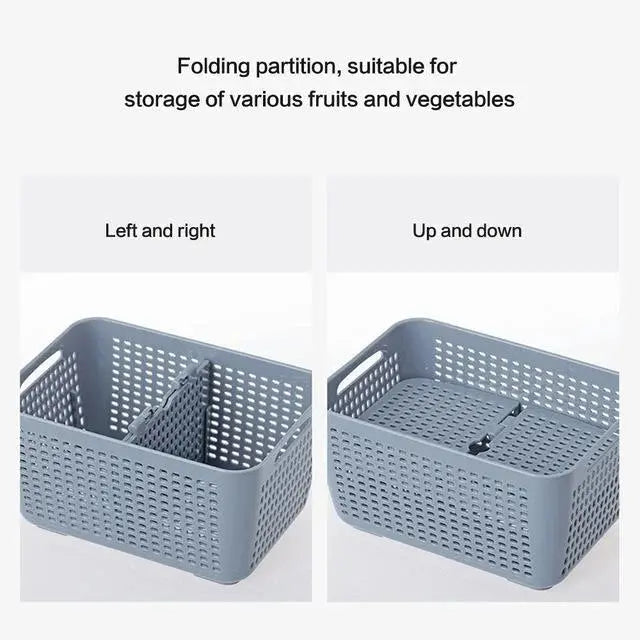 BowLift | Multifunctional Refrigerator Storage Box with Foldable Dividers