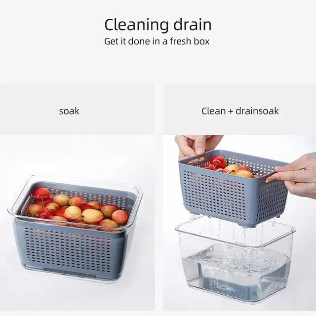 BowLift | Multifunctional Refrigerator Storage Box with Foldable Dividers