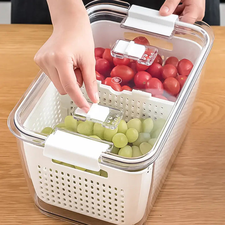 BowLift | Multifunctional Refrigerator Storage Box with Foldable Dividers
