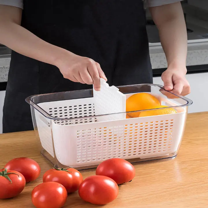 BowLift | Multifunctional Refrigerator Storage Box with Foldable Dividers