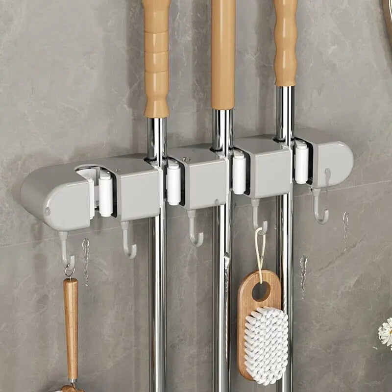 BowLift | Multifunctional Mop Holder with Hook – Self-Adhesive & Sturdy