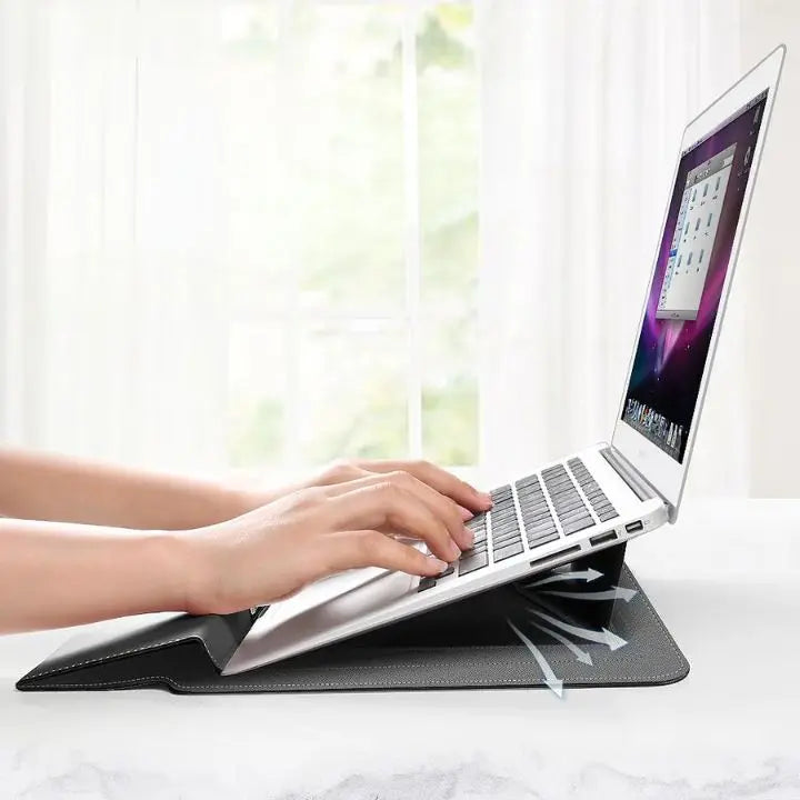 BowLift | Multifunctional Waterproof Laptop PRedection Sleeve – PU Leather Sleeve