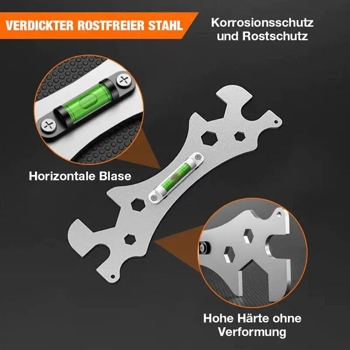 BowLift | Multifunctional Angled Wrench | Stainless Steel | Anti-Slip Design | Compact Tool