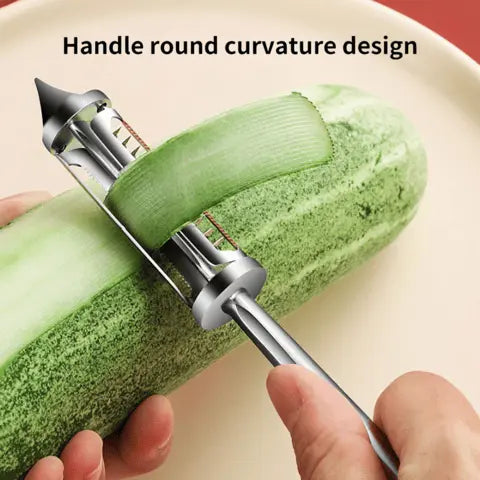 BowLift | Multifunctional Stainless Steel Vegetable Peeler – Peeling & Julienne with One Handle