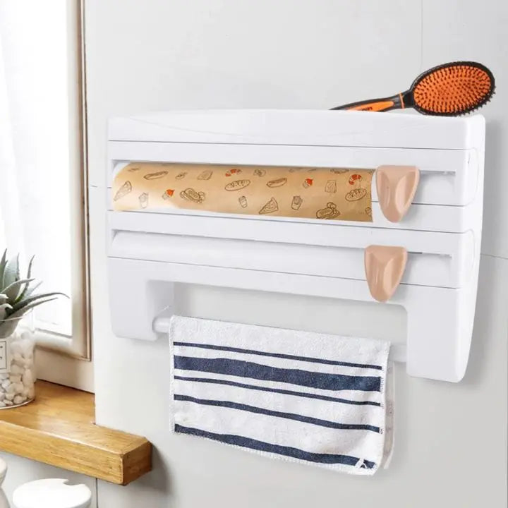 BowLift | Multifunctional Film Holder – Space-saving, drill-free, wall-mounted