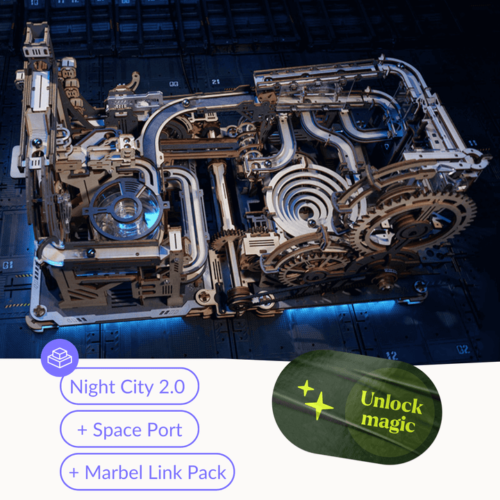 Murmelbahn Night City 2.0 | Play track Innovative | Bowlift