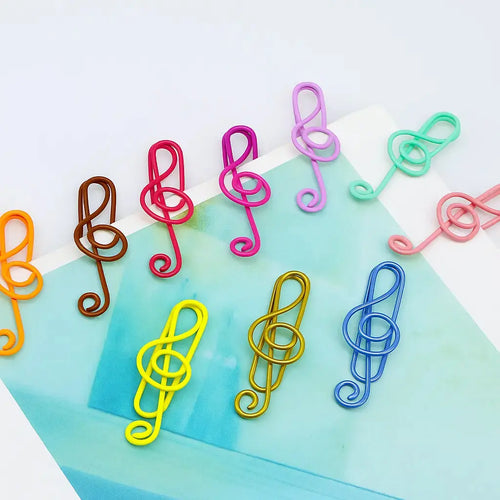 BowLift | Music note paper clips – for school, office & creative gifts