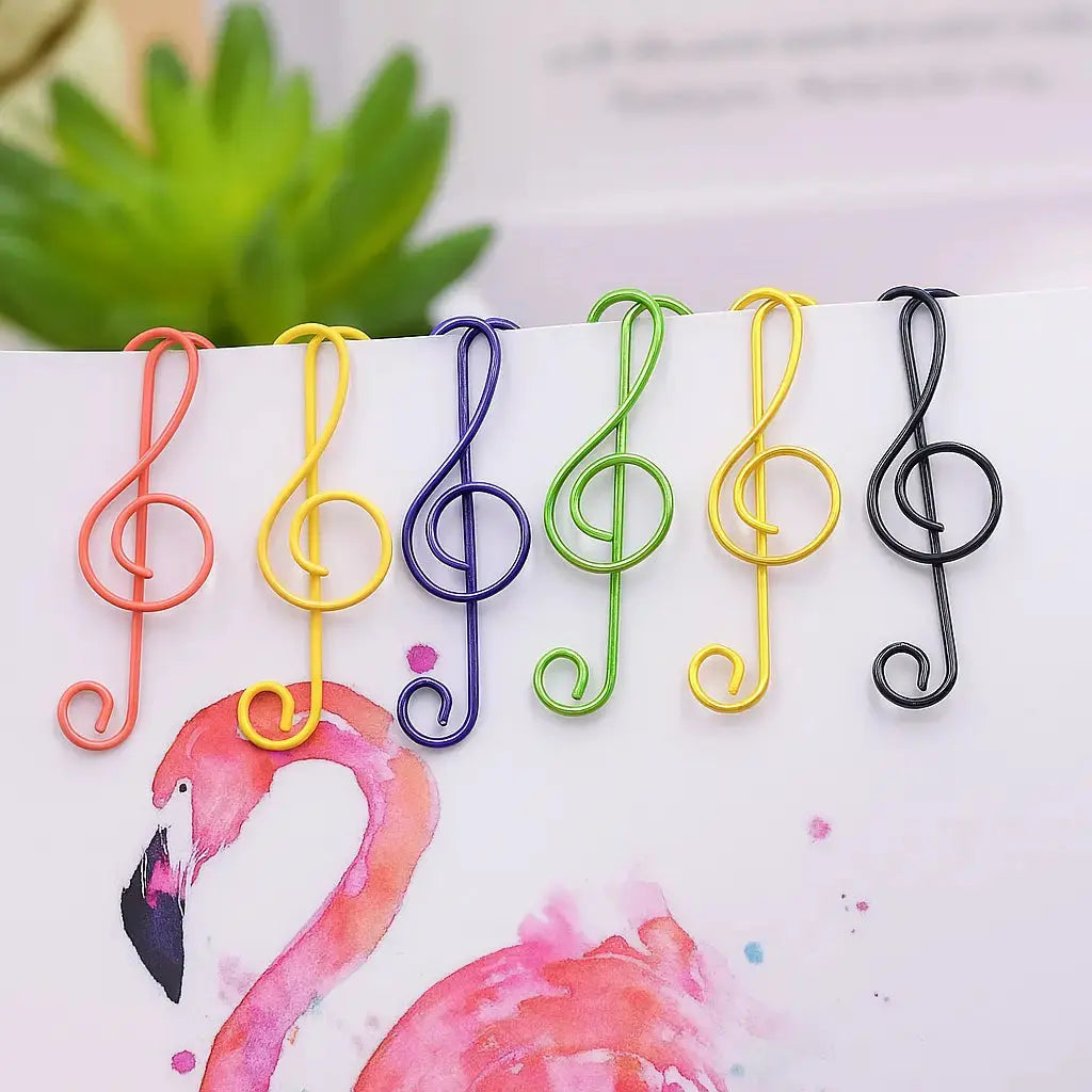BowLift | Music note paper clips – for school, office & creative gifts