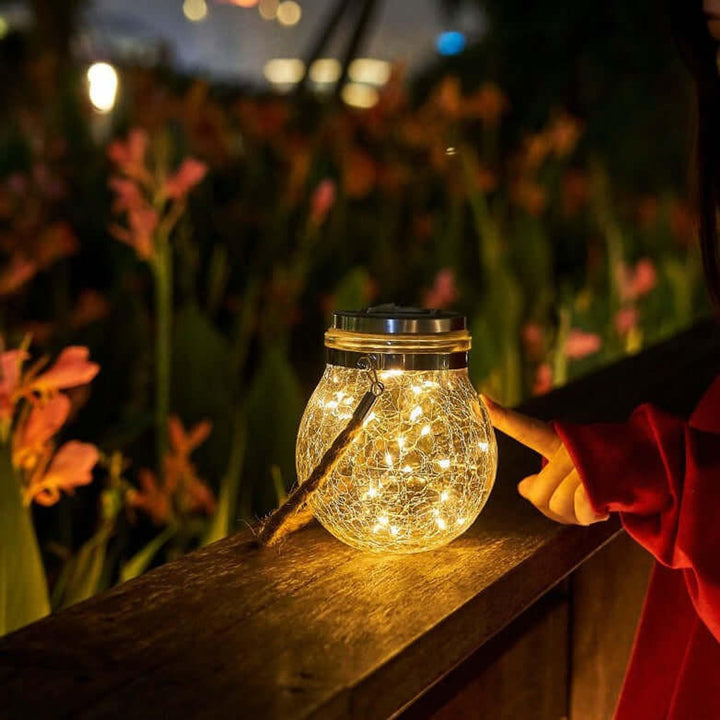 BowLift | SunGlow - Warm Solar Glass Lamp