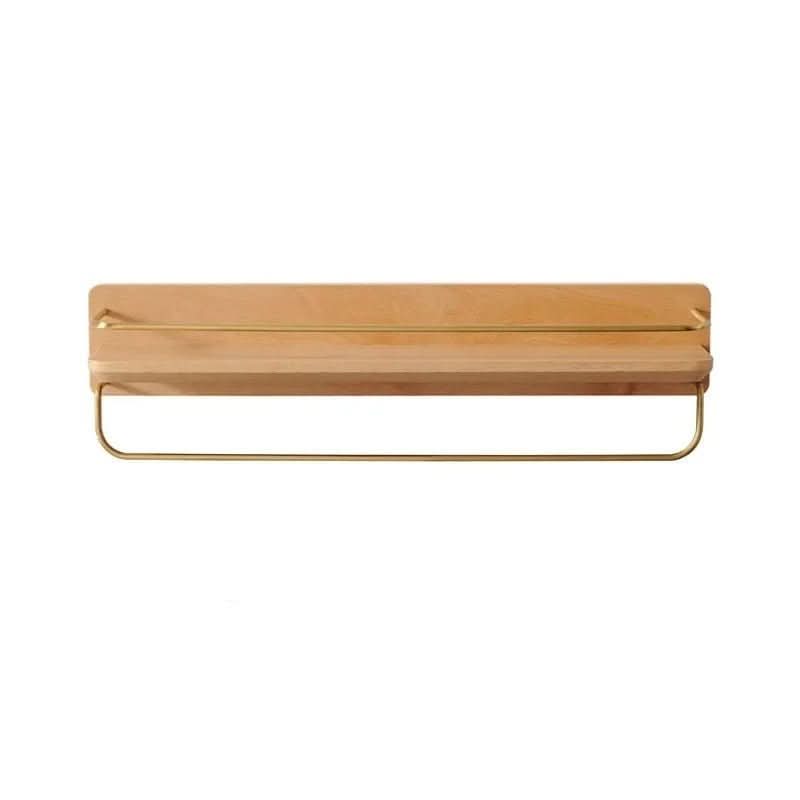 BowLift | Wall coat rack made of bamboo with shelf & sturdy hooks