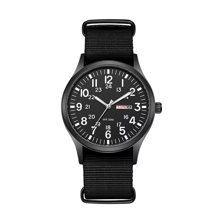 BowLift | Men’s Rugged Outdoor Watch – Waterproof Military-Style Stainless Steel Timepiece