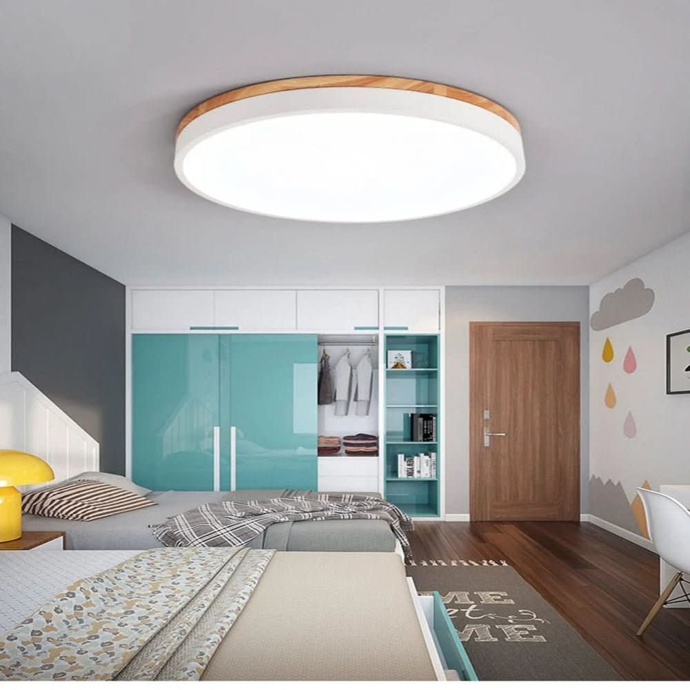 BowLift | Ceiling light made of natural wood – Scandinavian design for kitchen, bedroom & living room