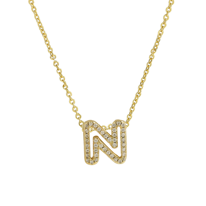 BowLift | Dazzling Diamond Initial Necklace