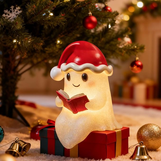 BowLift | GhostGlow | Christmas Spirit Warm Light Decoration for Festive Decoration