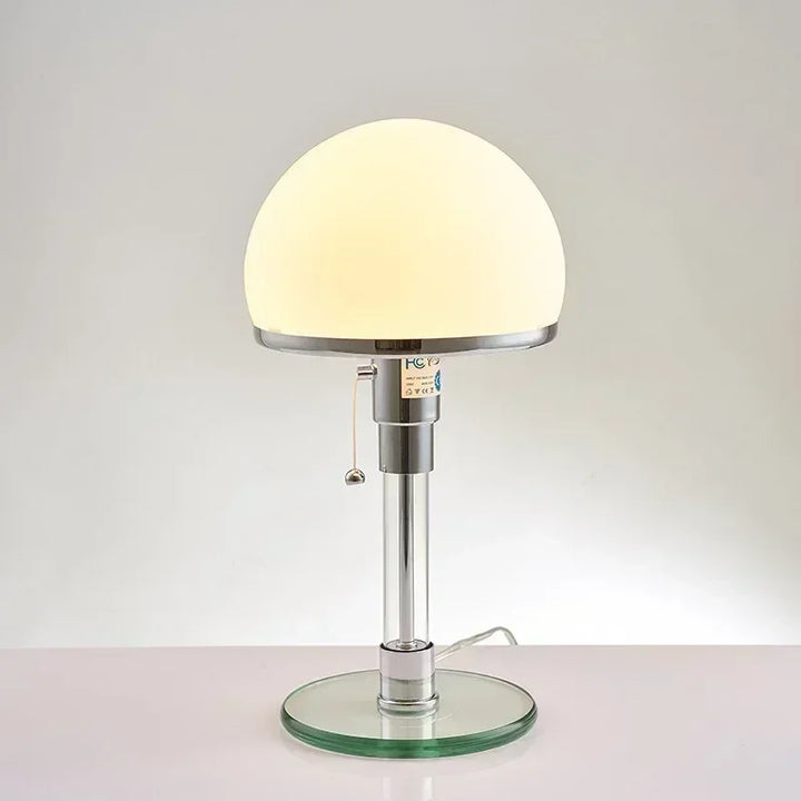 BowLift | Nightstand Lamp Gray Glass