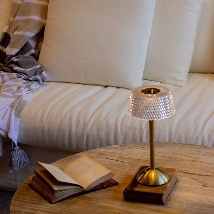 BowLift | Nightstand Lamp Crystal Gold