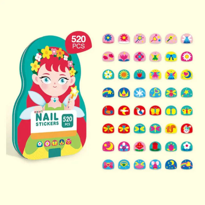 BowLift | Nail Sticker Set for Kids — Over 520 creative, waterproof designs