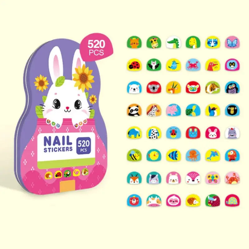 BowLift | Nail Sticker Set for Kids — Over 520 creative, waterproof designs
