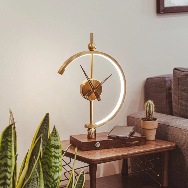 BowLift | Designer clock with LED lamp and built-in charging