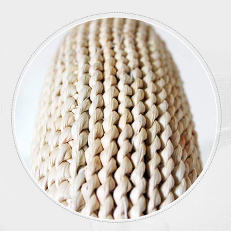 Natural tatami straw floor cushion bowlift