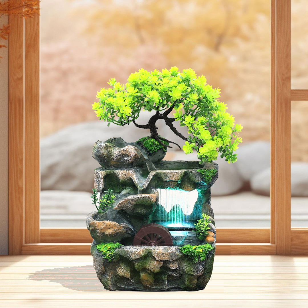 Natural Mini Tree Waterfall Desk Fountain | Bowlift