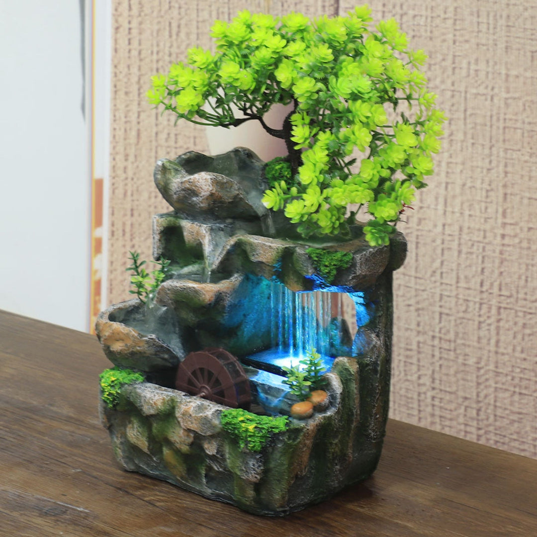 Natural Mini Tree Waterfall Desk Fountain | Bowlift