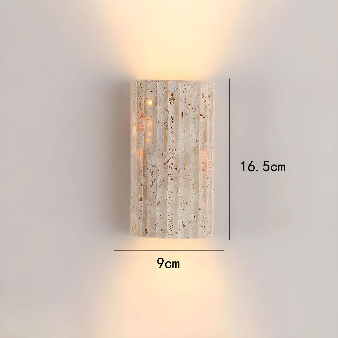 BowLift | Natural Stone LED Wall Sconce Light