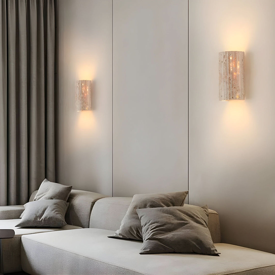 BowLift | Natural Stone LED Wall Sconce Light