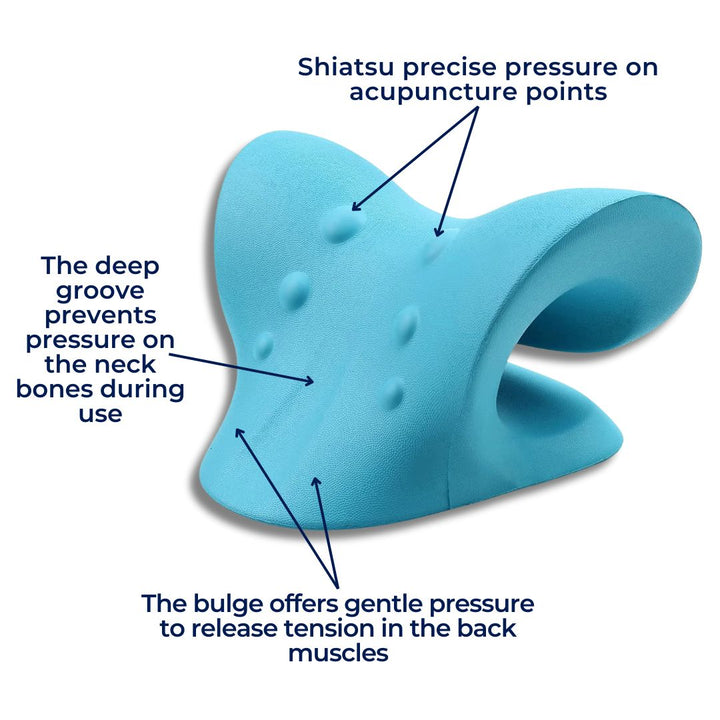 NeckAlign Chiropractic Neck Pillow | Stretcher for Neck - Pain Relief - Improved Posture - Better Sleep Bowlift