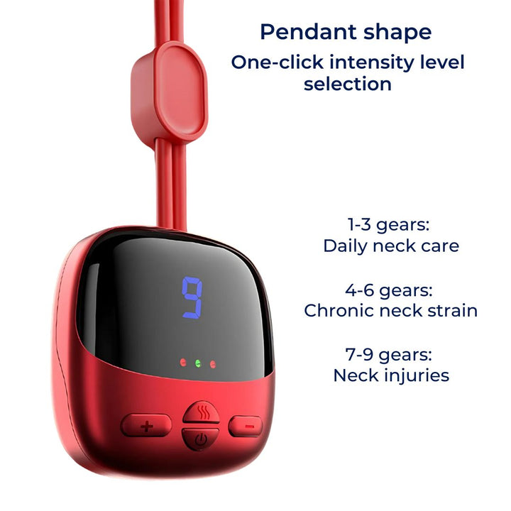 NeckEasePro Portable EMS Cervical Spine Massager | Pain Relief for Neck and Shoulder Tension - Muscle Relaxation Bowlift