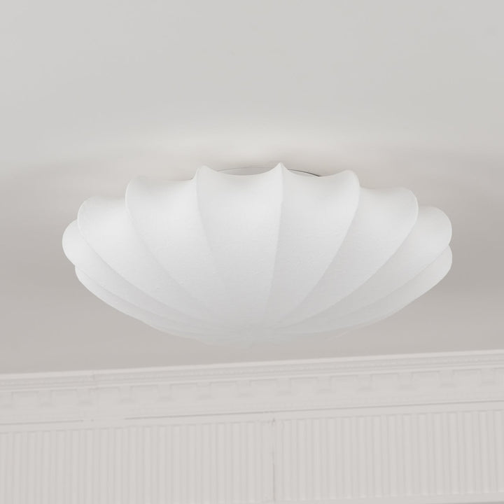 BowLift | Shell-shaped Fabric Ceiling Lamp Elegant Design