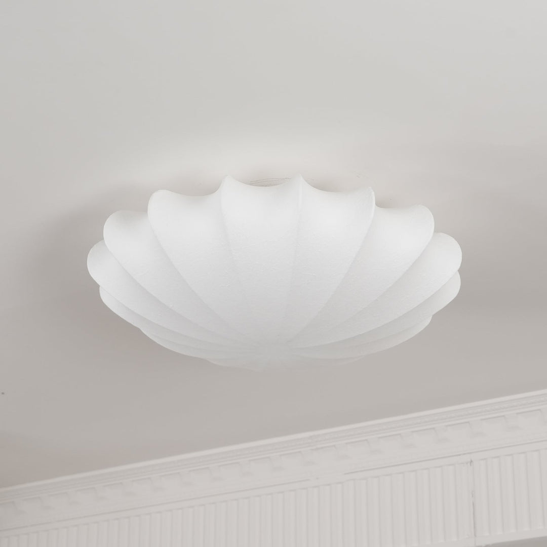 BowLift | Shell-shaped Fabric Ceiling Lamp Elegant Design