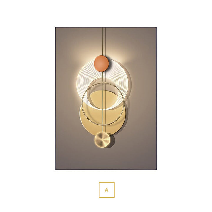 Neutral Chic Modern Aesthetics Sun Moon Wall Art Fine Art Canvas Prints Modern Pictures For Luxury Apartment Living Room Home Office Decor | Bowlift