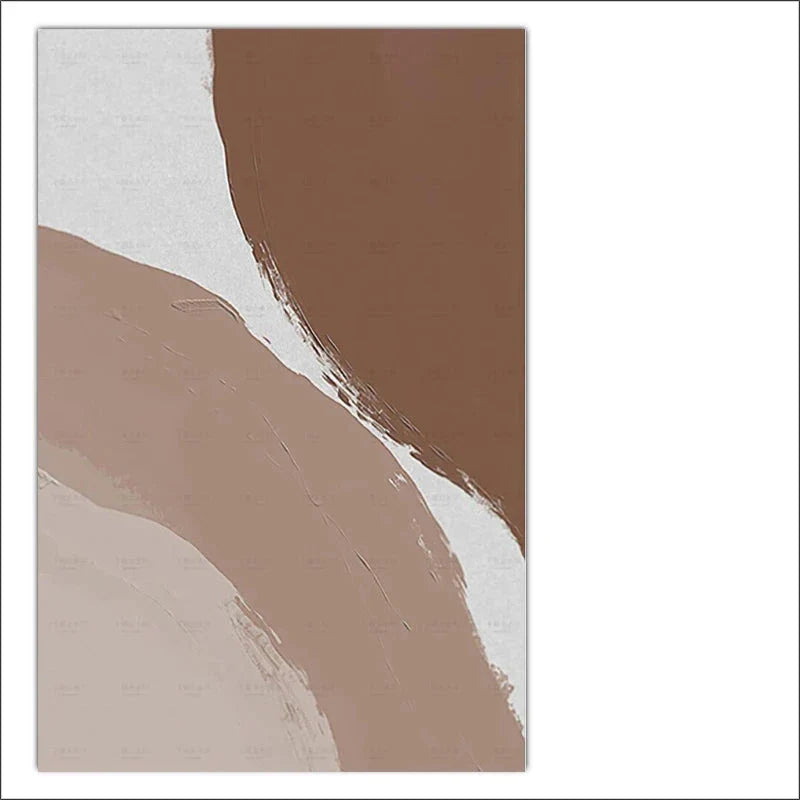 Neutral Tones Beige Brown White Abstract Wall Art Fine Art Canvas Prints Nordic Pictures For Living Room Bedroom Contemporary Home Decor | Bowlift