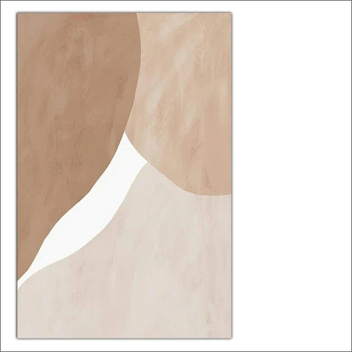 Neutral Tones Beige Brown White Abstract Wall Art Fine Art Canvas Prints Nordic Pictures For Living Room Bedroom Contemporary Home Decor | Bowlift