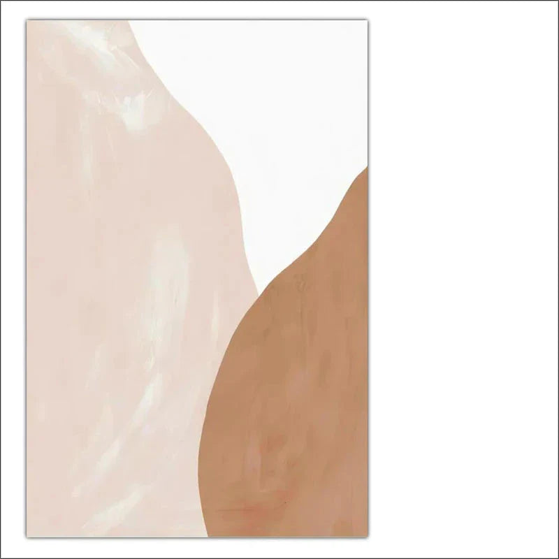 Neutral Tones Beige Brown White Abstract Wall Art Fine Art Canvas Prints Nordic Pictures For Living Room Bedroom Contemporary Home Decor | Bowlift