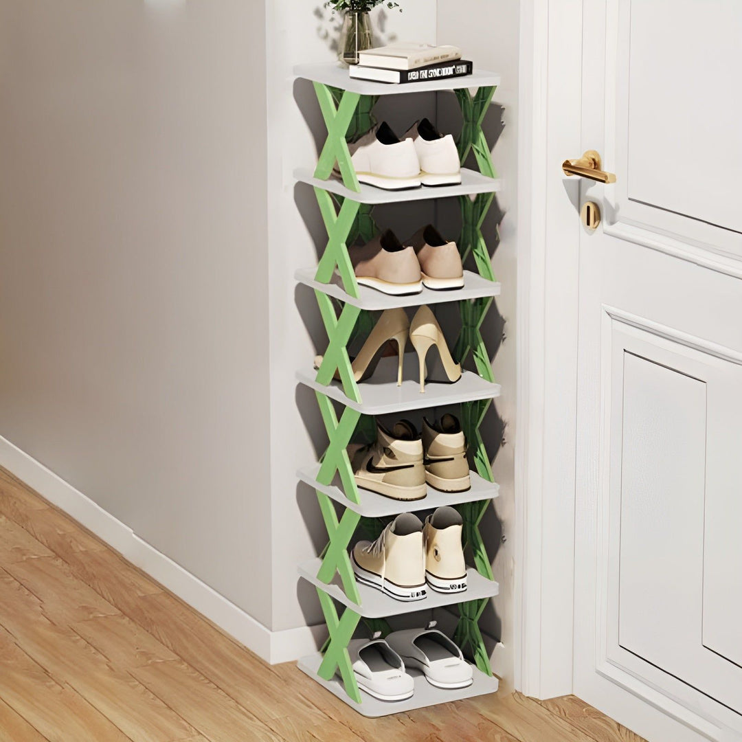 Multifunctional and Foldable Shoe Rack - SpaceSaver | Bowlift