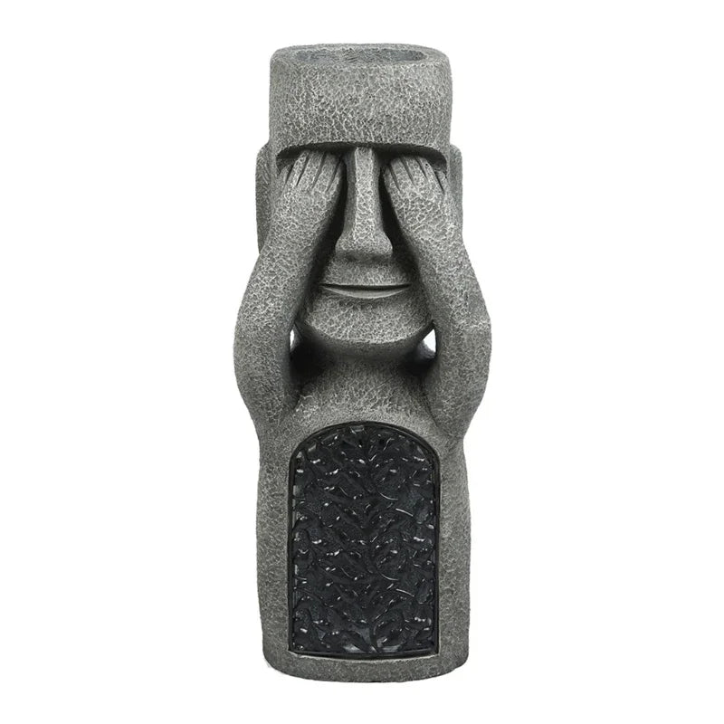 BowLift | Easter Island Flower Pot Statue with LED Light - MoaiGlow