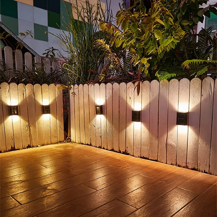 BowLift | LUMIX | New Solar Wall Lighting for Outdoors | Waterproof LED Solar Lamp for Ambient Garden Light