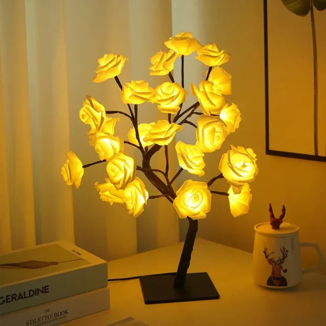LED Tree Table Lamp – Romantic Decorative Light, Warm Light, Perfect for Living Room and Bedroom | Bowlift