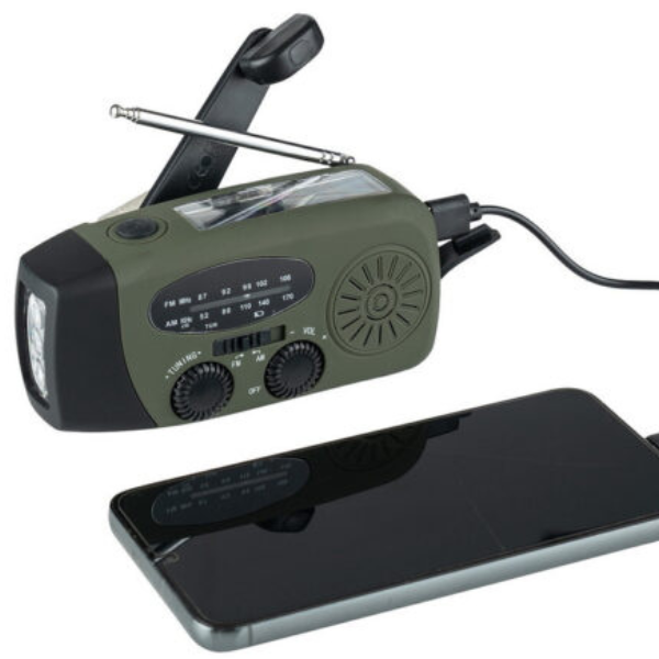 BowLift | Emergency Radio PowerSafe Mini – Compact emergency radio with flashlight and power bank