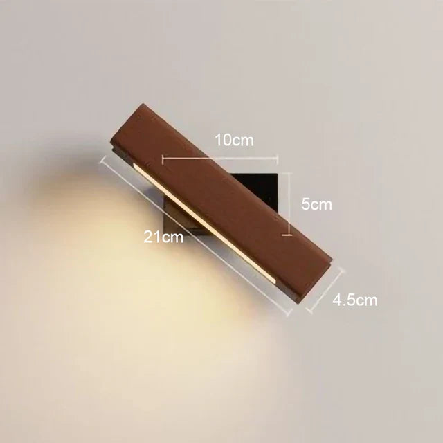 LED Wall Lamp made of Wood – Modern Wall Light for Bedroom | Bowlift