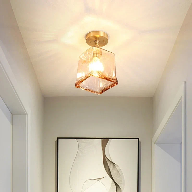 Nordic ceiling light with creative glass cup look – Modern design for hallway and living room | Bowlift