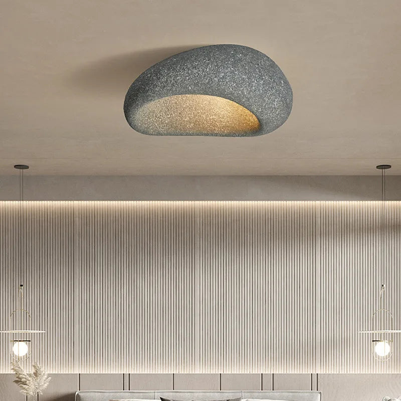 BowLift | Minimalist Ceiling Lamp in Wabi-Sabi Style for Tranquil Interior